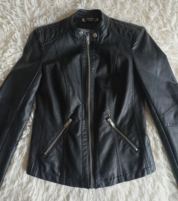 Czarna ramoneska, kurtka damska rozmiar XS