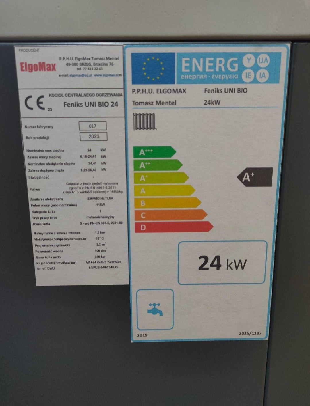 Kotły piece eko5 na pellet z drewna 24kW wersja hybrydowa + drewno zum