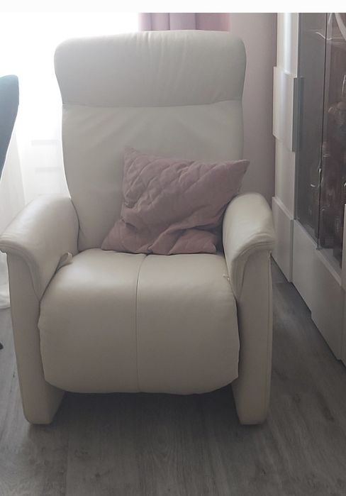 Skóra naturalna 2 fotele i sofa