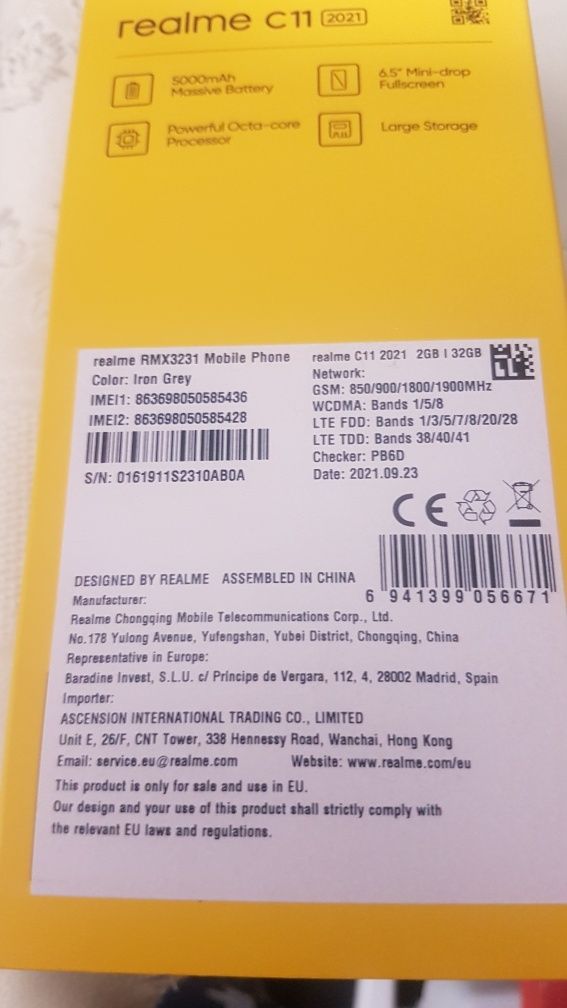 Realme c11 2021 Nowy Iron grey