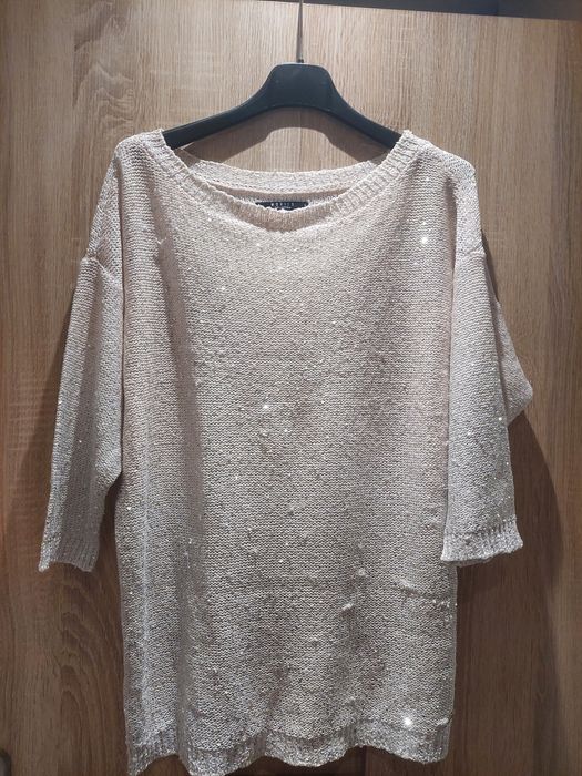 Cekinowa bluzka ombre 38 MOHITO rozm. M sweter cieniowany okazja