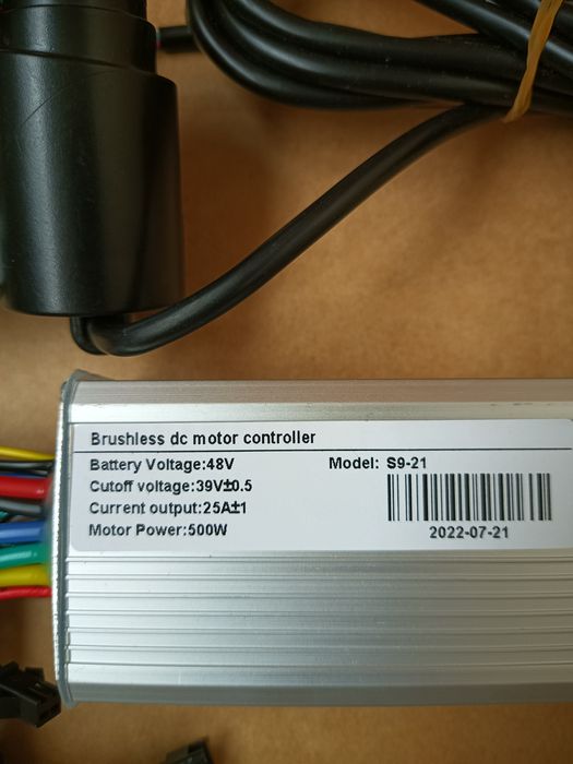 Sterownik 48V 25A 500W, hulajnoga elektryczna, rower elektryczny