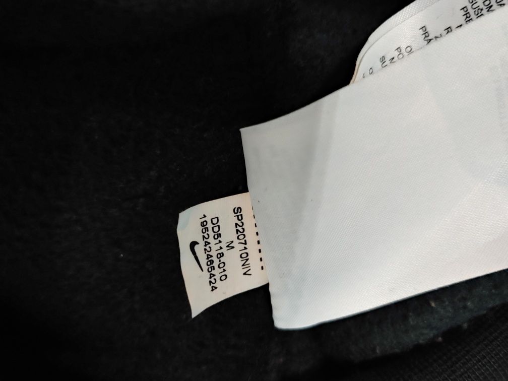 Nike bluza z kapturem czarno-szara ciemnografitowa ciemnoszara basic