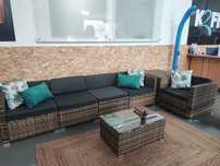 Conjunto sofás jardim