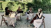 Kwartet smyczkowy- oprawa muzyczna ślubu skrzypce duet wiolonczela