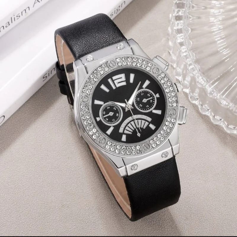Luksusowy zegarek damski plus kolczyki komplet