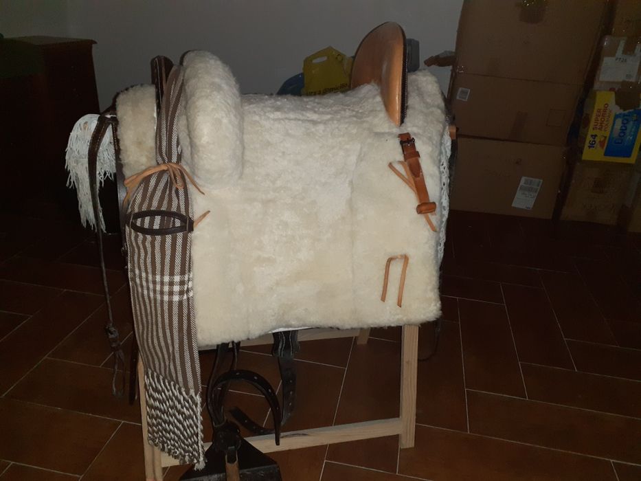 Vendo ou troco montura espanhola mista completa