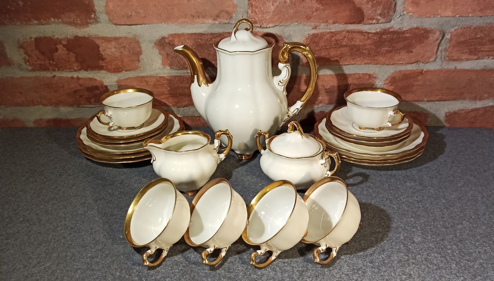 Porcelana Śląska Serwis 6 os Koenigszelt CHARLOTTE Jaworzyna Śląska Au