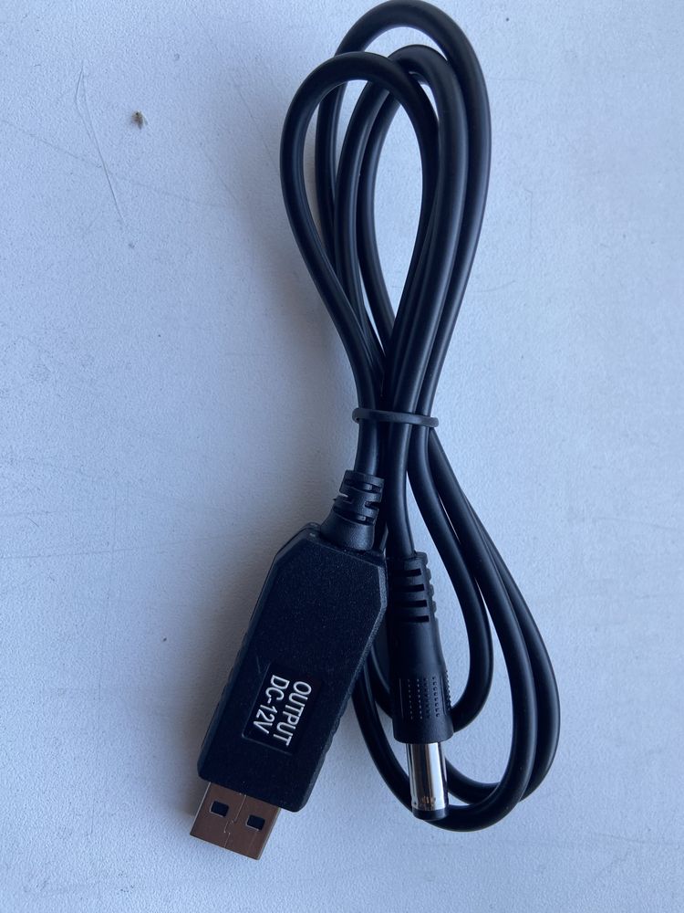 USB кабель DC 5.5 x 2.1 мм 12V