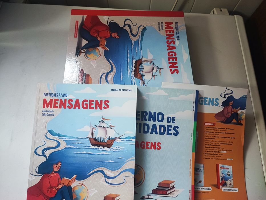 Mensagens 7 - Português - 7º ano - Manual e caderno de atividades