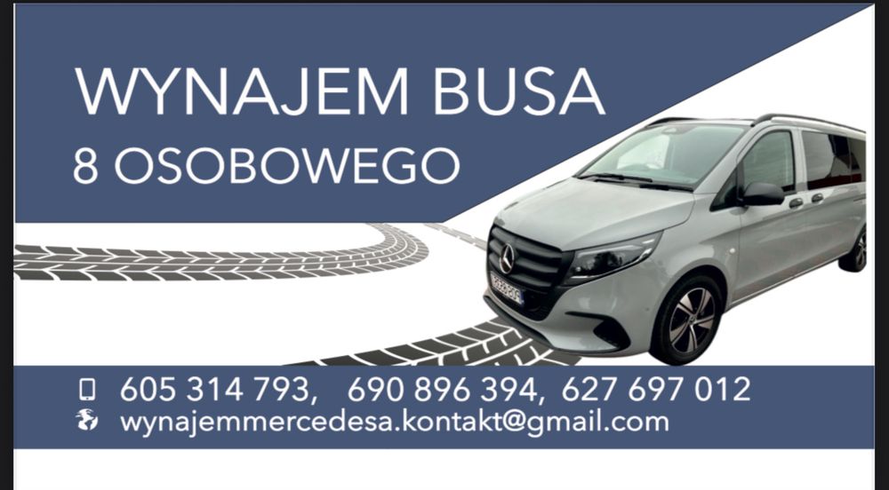 Wynajem busa 8 osobowego