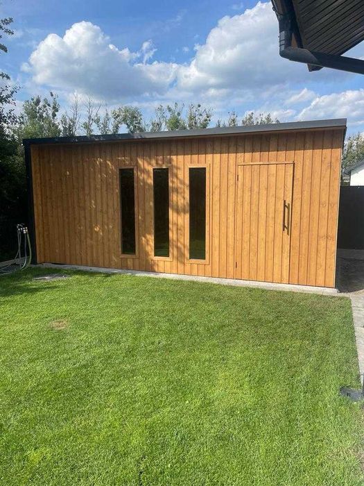 Nowoczesny domek narzędziowy, drewutnia, altana