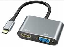 Adapter USB C na HDMI oraz VGA