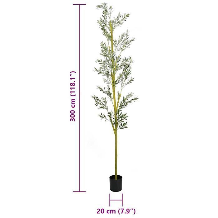 Sztuczne drzewo oliwne 1000 liści 300 cm zielone