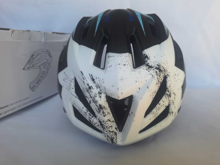 Kask rowerowy dziecięcy fullface Ontyzz JC-012 Black Blue S/M 52-56cm