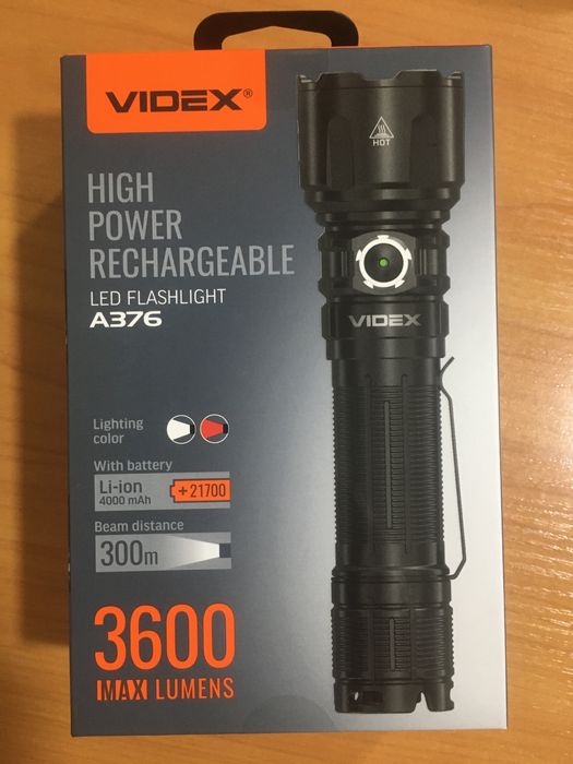 Фонарик videx a376 Новинка