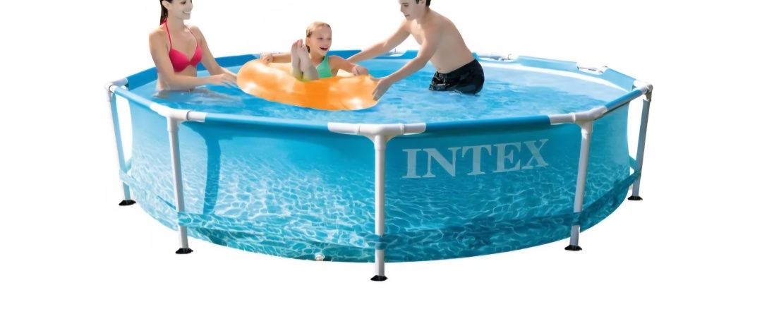 Piscina usada intex com motor