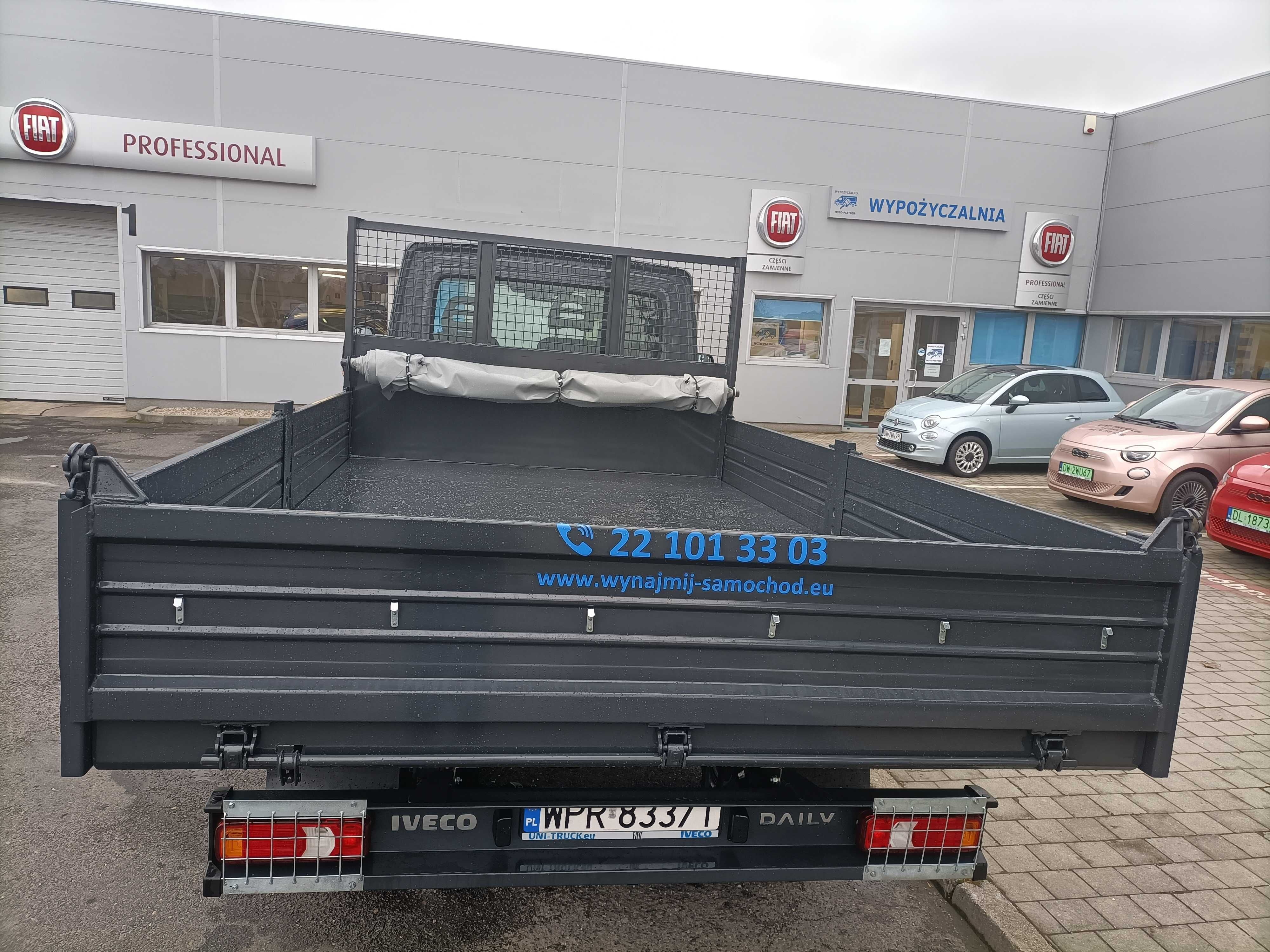 Wynajem Iveco Daily Skrzynia/Wywrót 3-stronny/Dostawczy/Hak LEGNICA