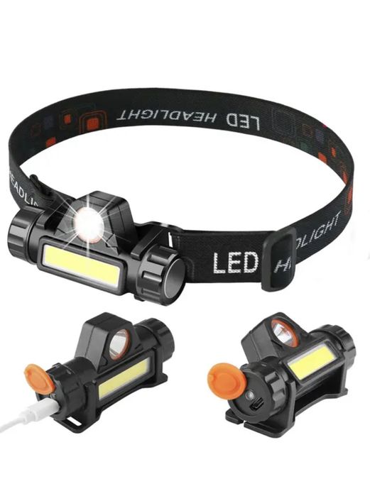 Ліхтар налобний,акумуляторний магнітний, фонарик налобный