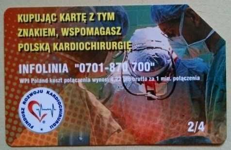 "Fundusz Rozwoju Kardiochirurgii". Karta telefoniczna. Seria