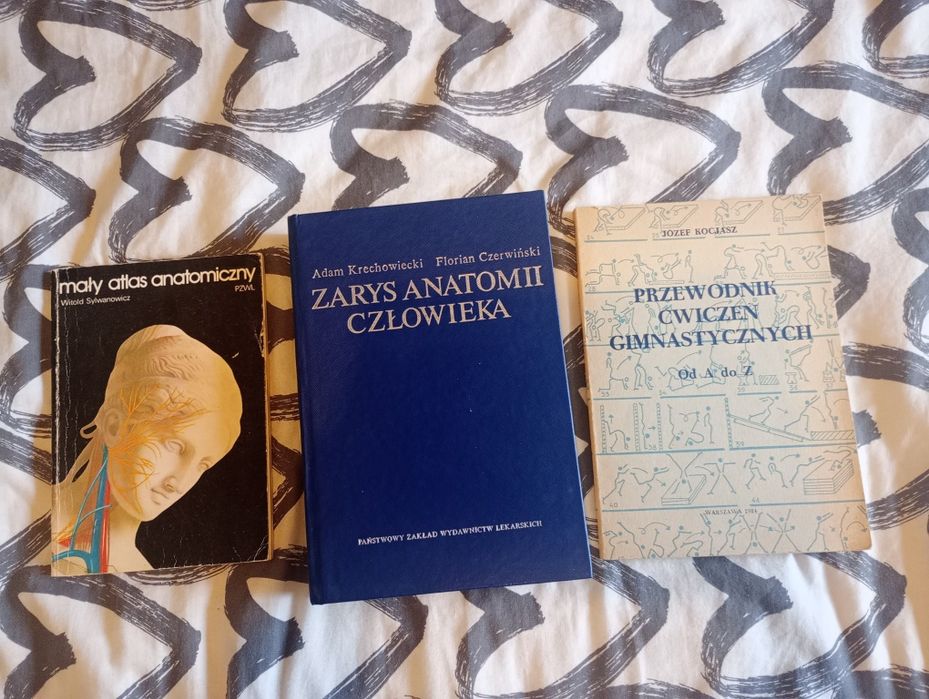 Zarys anatomii człowieka, mały atlas anatomiczny, przewodnik ćwiczeń