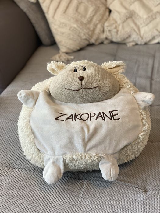 Urocza poduszka wielka maskotka owca z Zakopanego