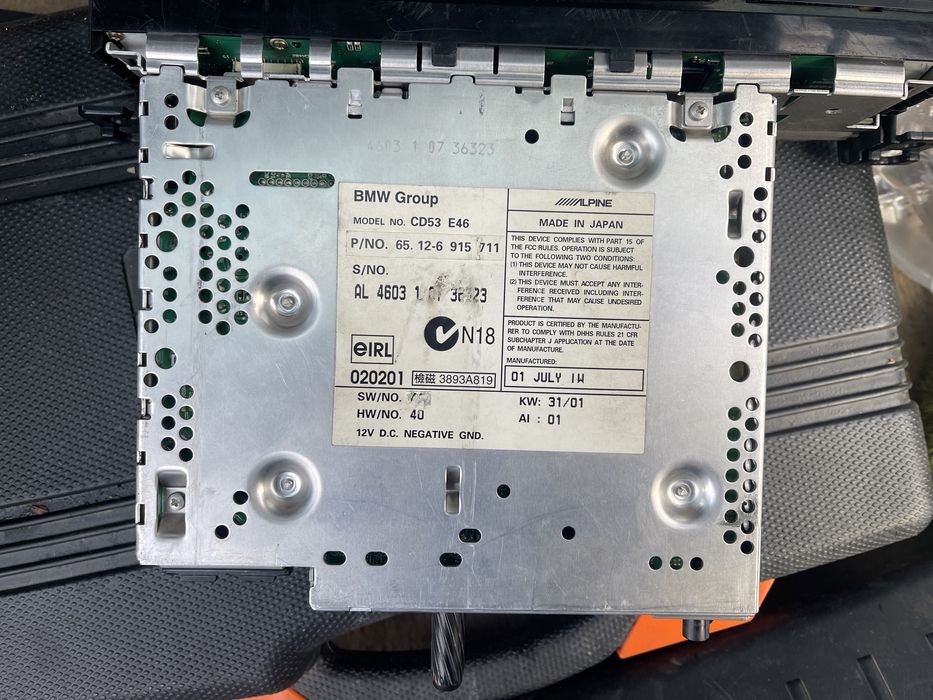 штатна магнітола  бмв е46  оригінал(на запчастини/ремонт)