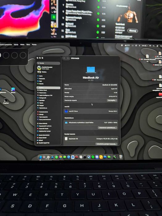 MacBook Air M2 2022 • Stan idealny • 99% baterii • Komplet z pudełkiem