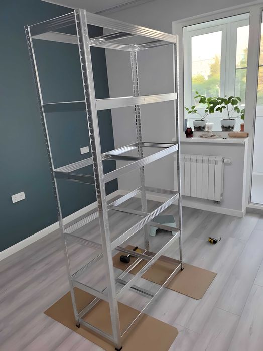 Стеллажі металеві, стеллаж для гаража, для дому, 180×90×40 , 90/60/30