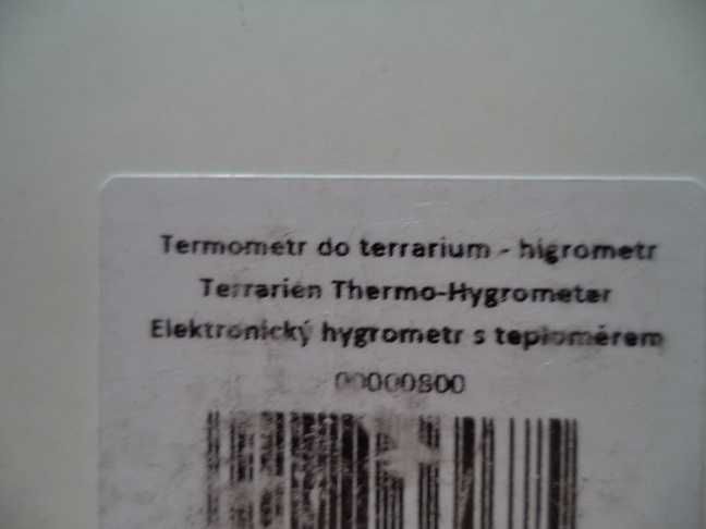 Termometr do terrarium, nowy