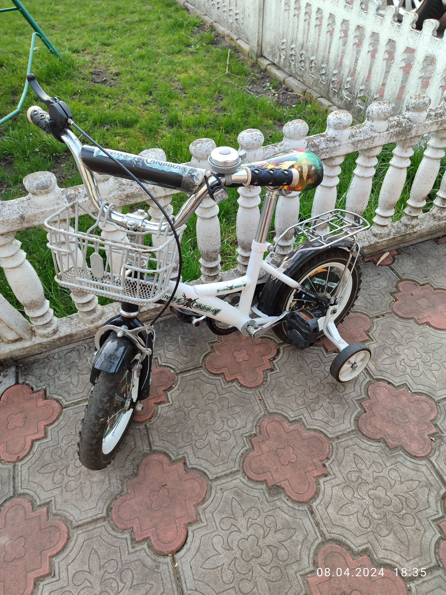 Велосипед для дітей з корзинкою