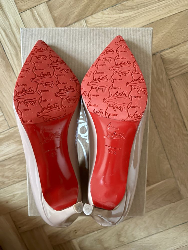 Szpilki Christian Louboutin Pigalle Kate cieliste roz.38,5 NOWE