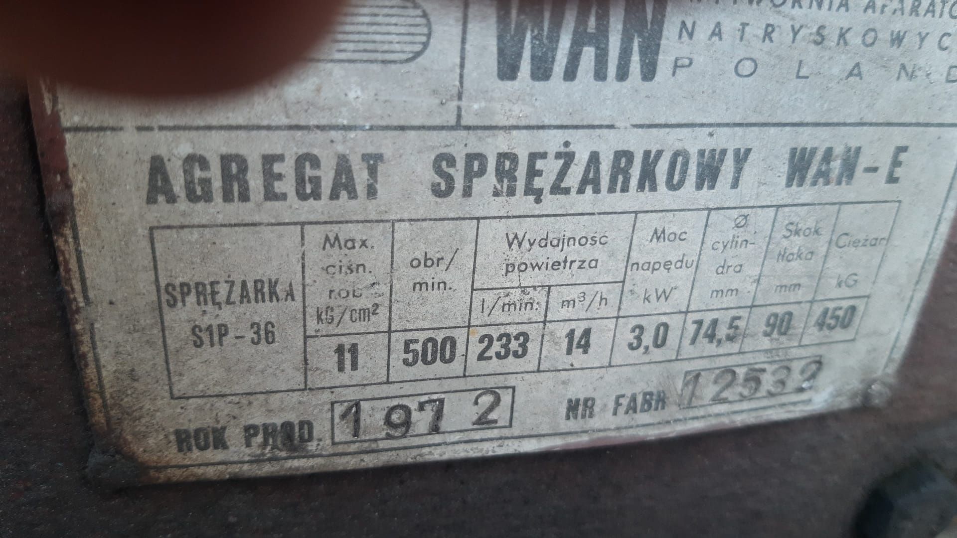 Sprężarka Van 3 kW kompresor 11 barów 233 litry /min.