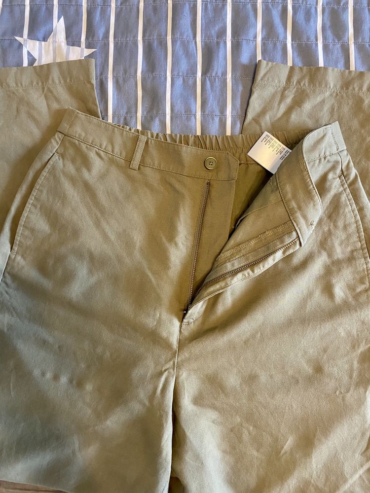 Льняные брюки Uniqlo M
