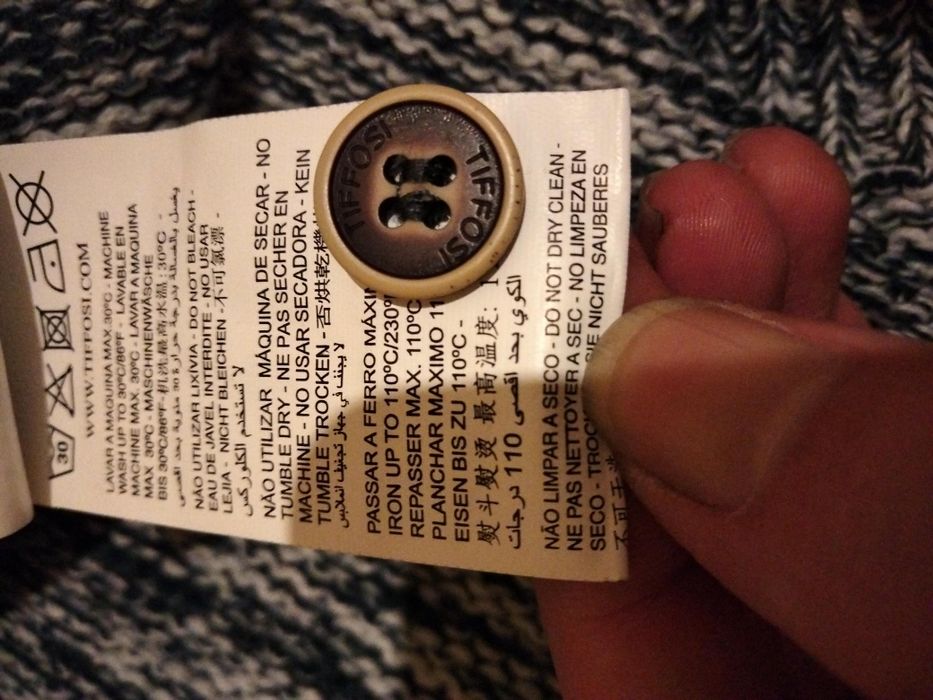 Camisola de Lã Original Tiffosi Nova