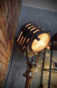 Lampa podlogowa reflektor halogen vintage loft Decor
