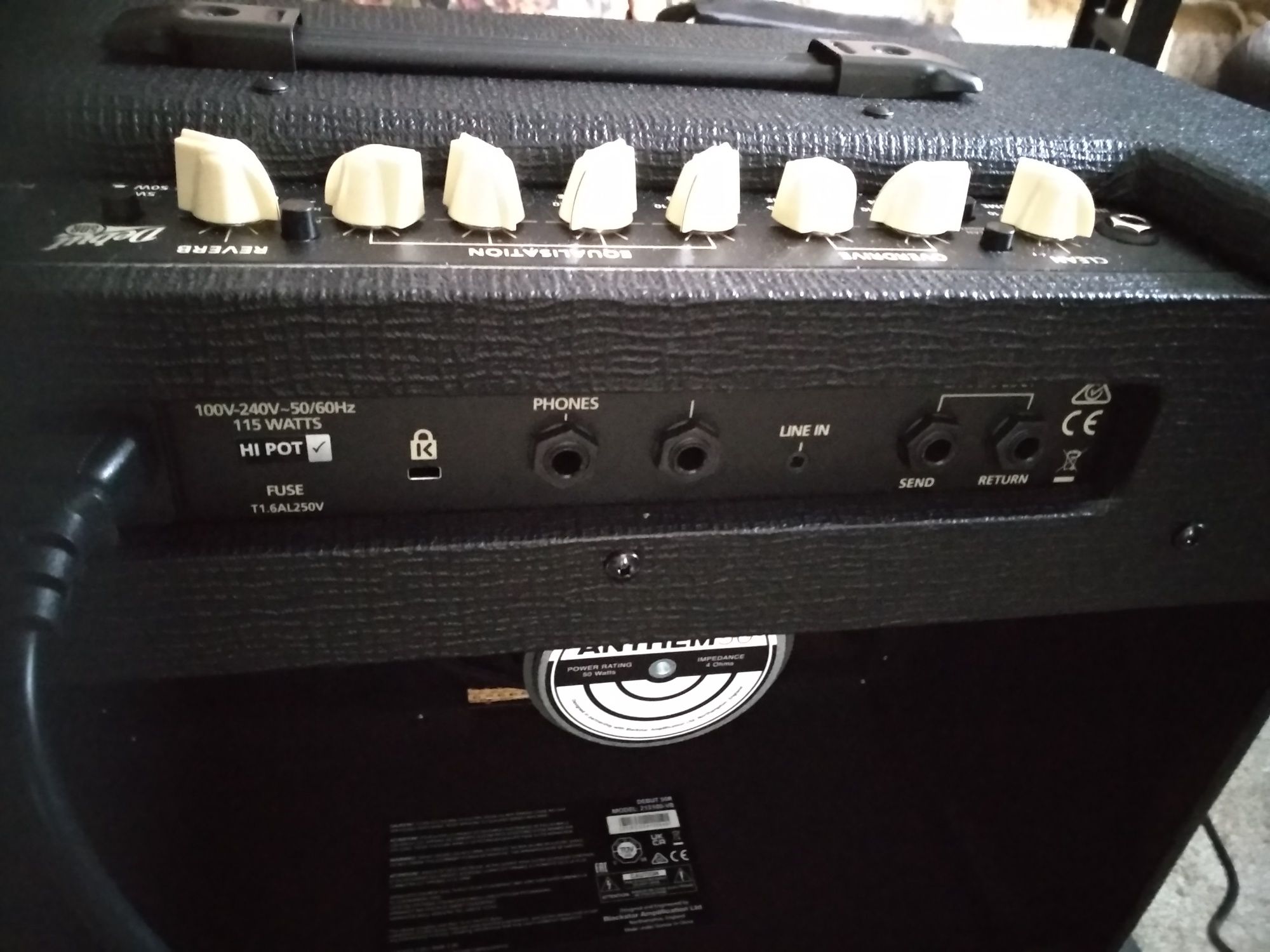 Гітарний комбопідсилювач blackstar debut 50R black