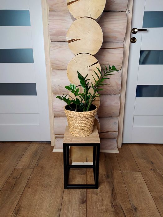 Stojak kwietnik metalowy 60 cm industrialny loft