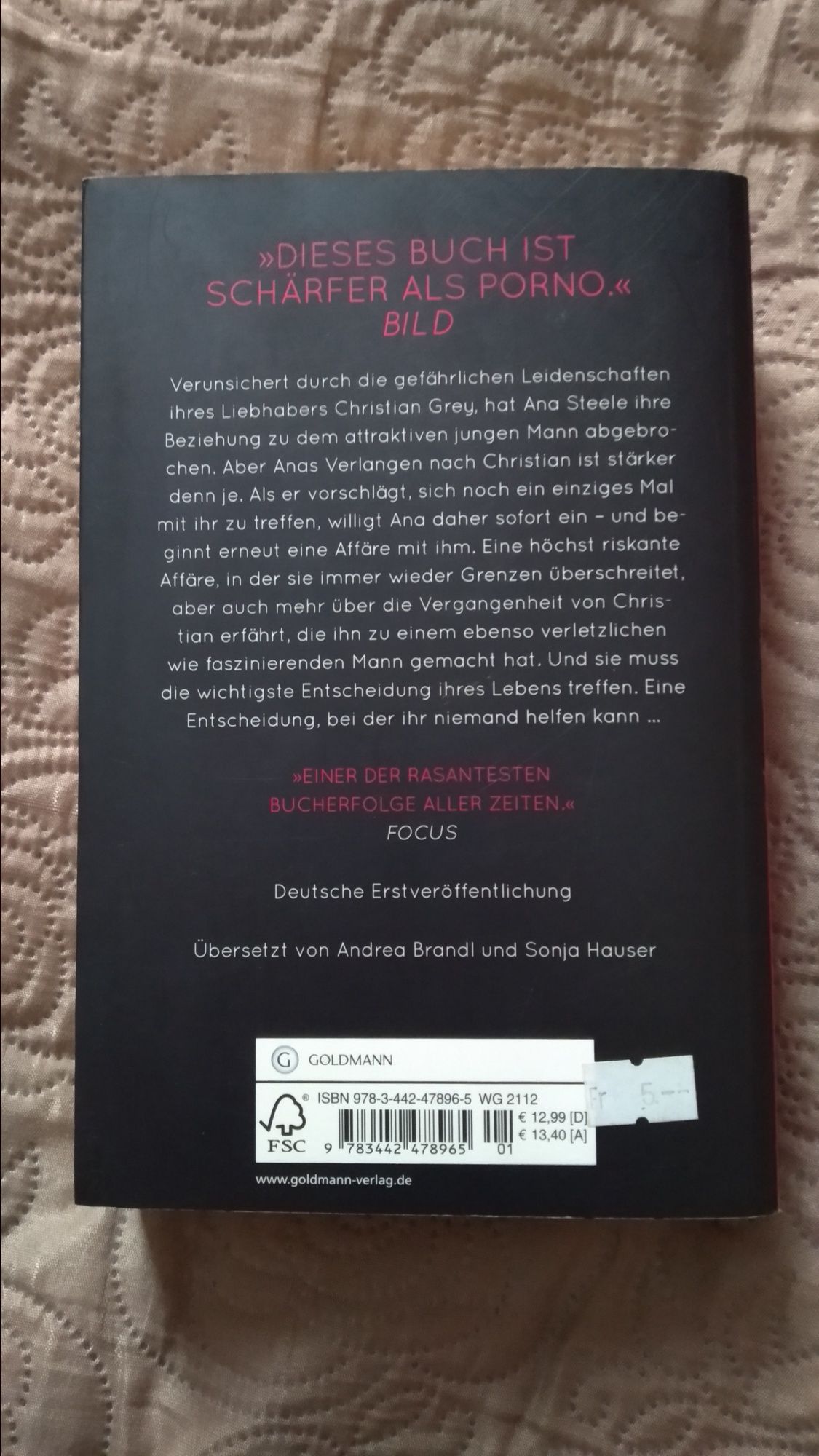 Книга "Відтінки сірого" Shades of Grey німецькою