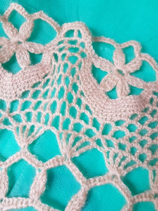 Serweta stara antyk ręczna robota szydełko robiona ręcznie