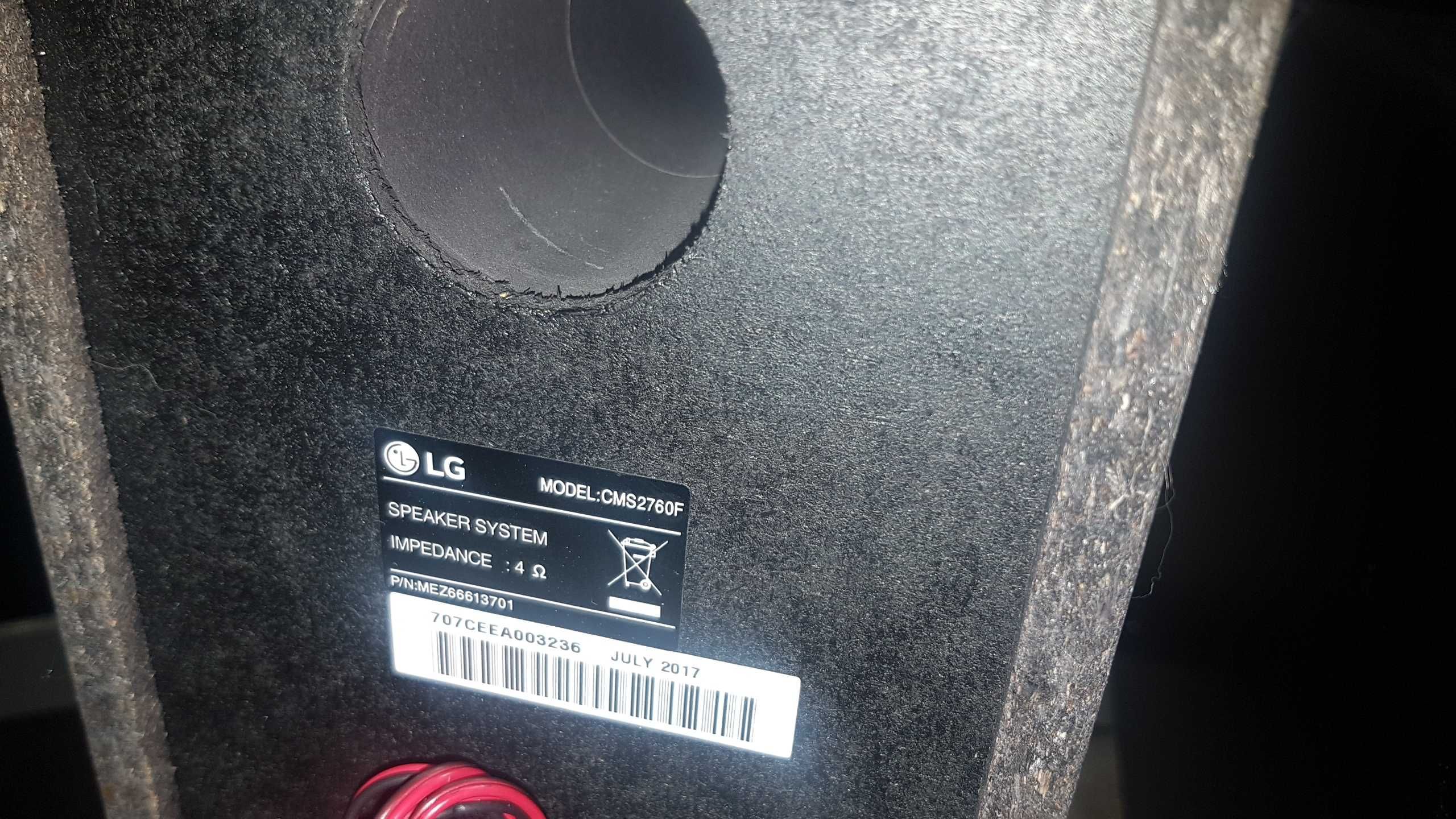 LG CM-2760 micro Hi-Fi System CD,mp3,BT,FLAC,LG-TV made in LG/China