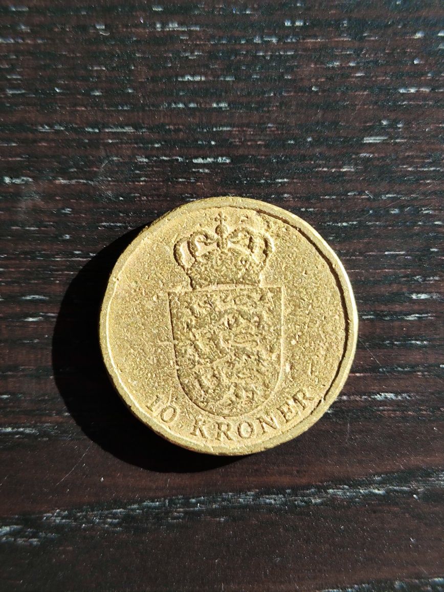 Moeda Dinamarca 10 Kroner 2011
