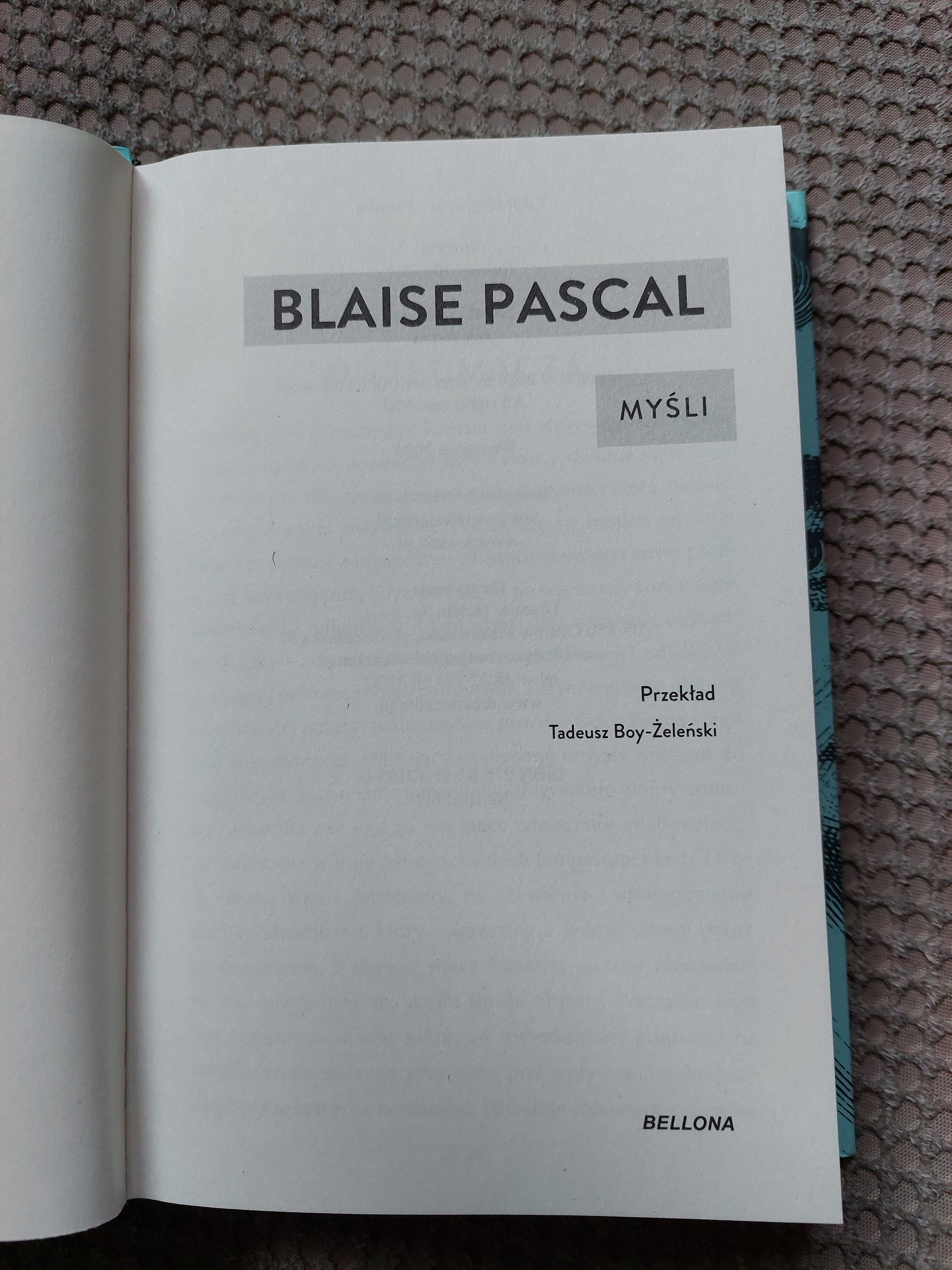 "MYŚLI" Blaise Pascal