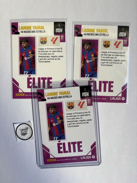 Lamine Yamal Elite card Panini Megacracks 2024 Barcelona