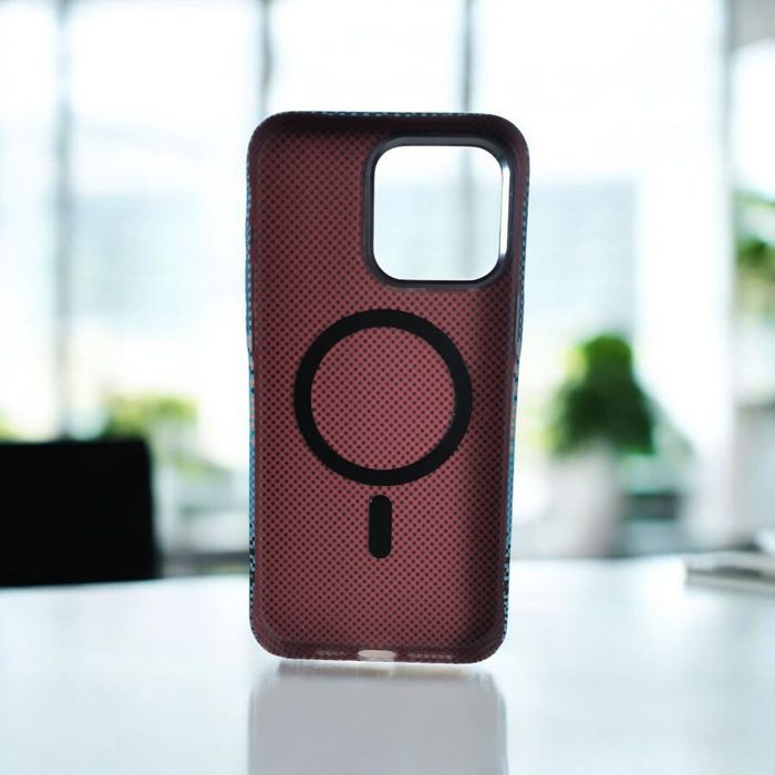 Чехол Carbon Magsafe для iPhone 15 Pro Max Blue