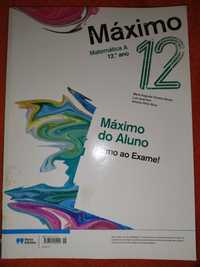 Caderno de fichas de matemática A "Máximo" 12° ano