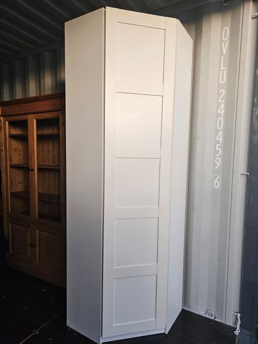 Szafa Narożna Ikea Pax Bergsbo Biała 236cm Witryna Komoda