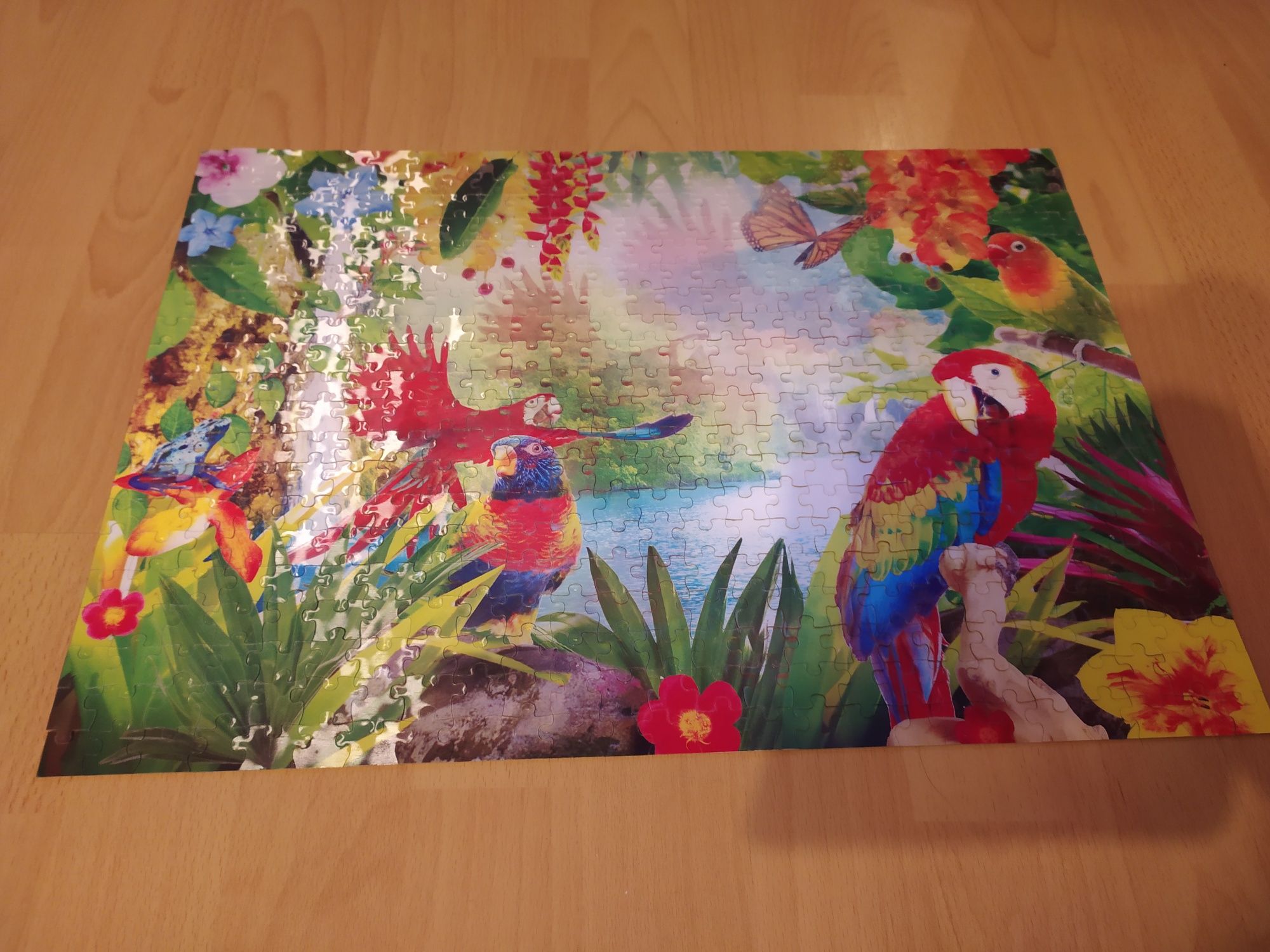 Przecena! Jigsaw Puzzle Tropikalne ptaki 3D hologramowe 500