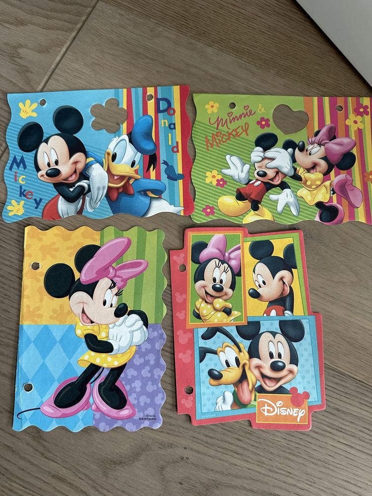 Kolorowe karteczki do segregatora Myszka Miki