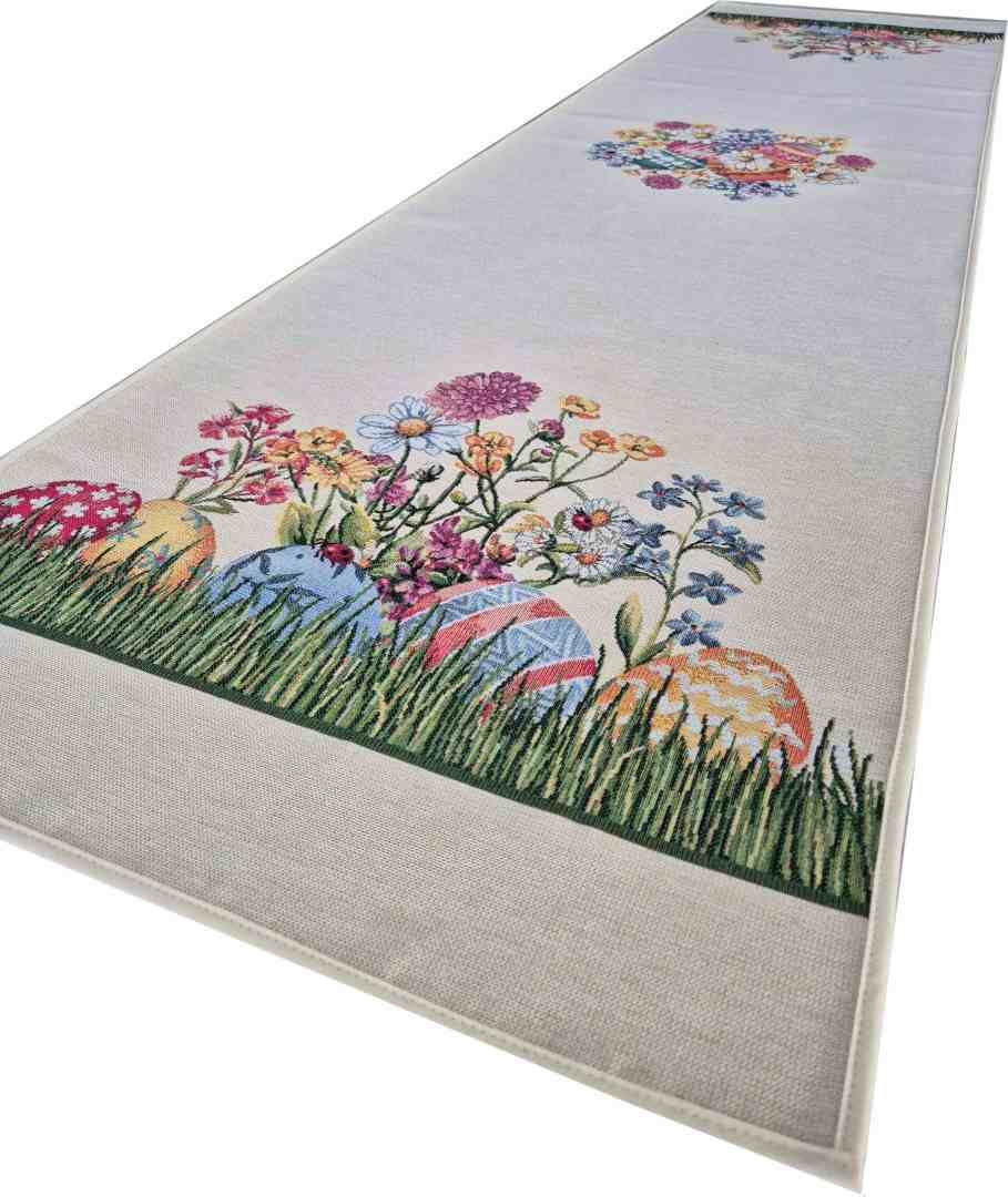 Bieżnik Wielkanocny 45x180 cm gobelinowy V64 Pisanki